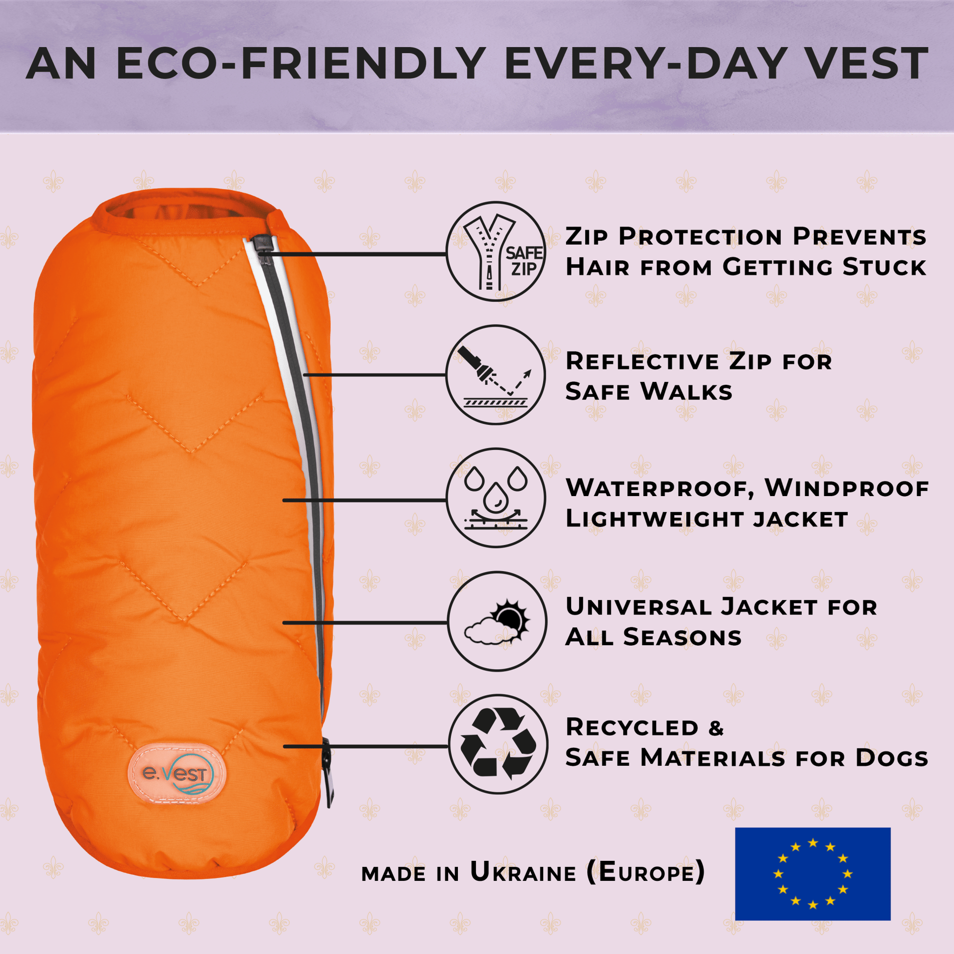 Sustainable Eco - Friendly Dog Jacket / Vest - GreenPetGear